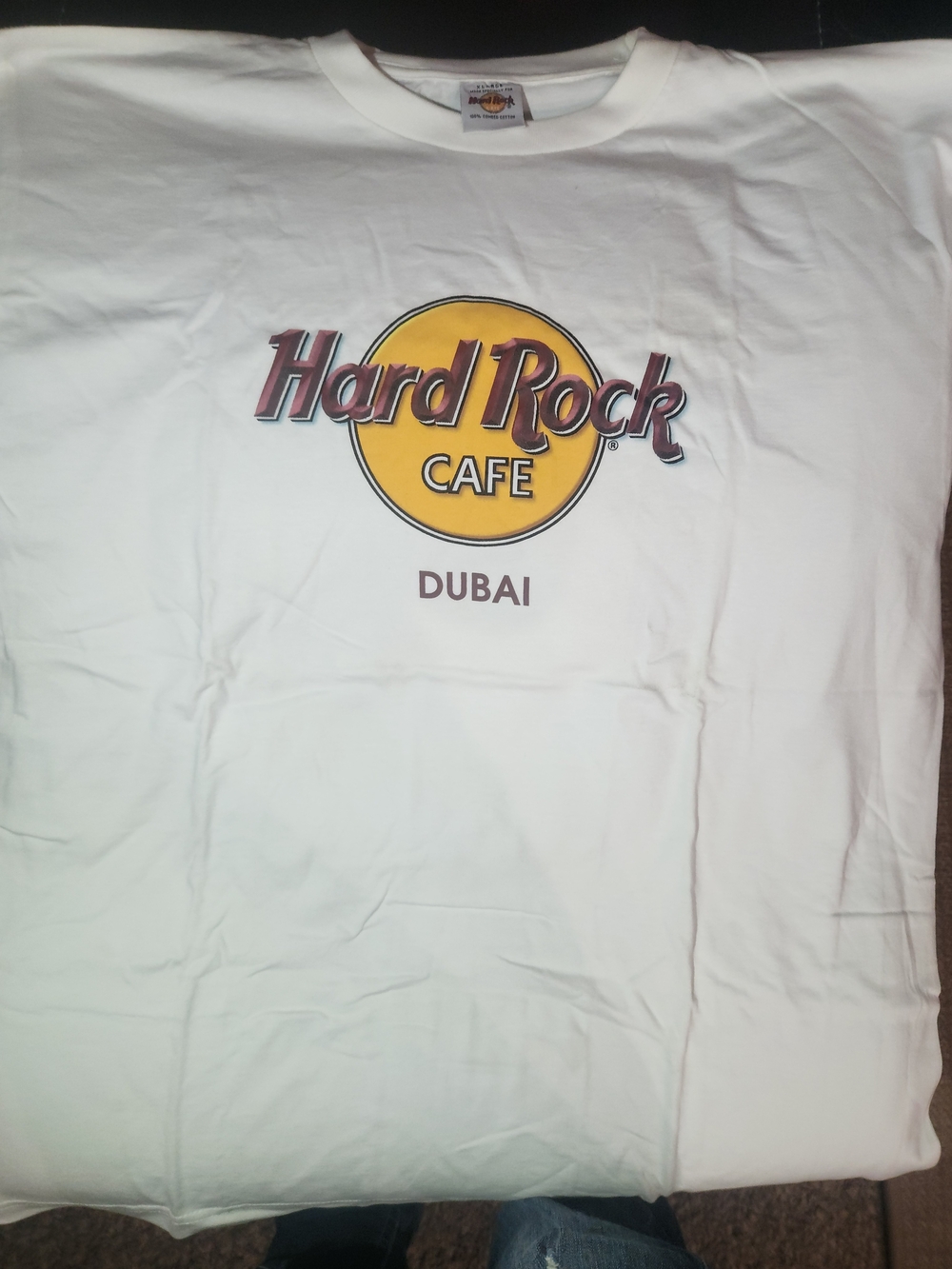 Vintage Hard Rock Cafe Shirt Size XL White Short Sleeve Dubai Brand New